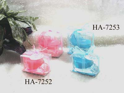 Scented candle filled in holder