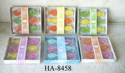 Scented candles filled in glass holder set