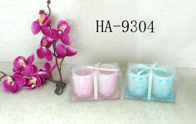 Scented candles filled in glass holders