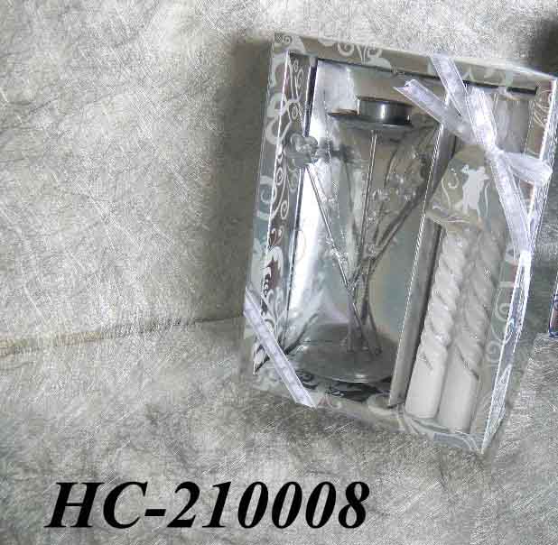 Scented candles with holder set