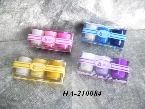 Scented candles filled in glass holder set