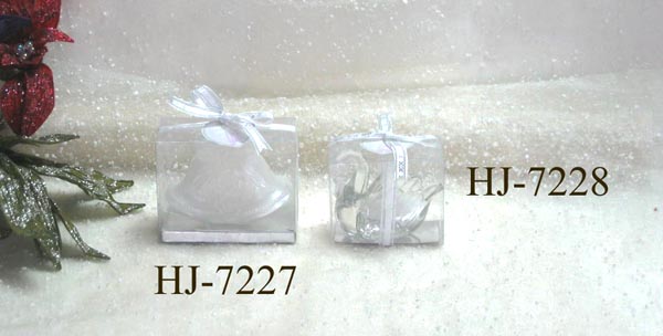 Scented candle filled in glass holder