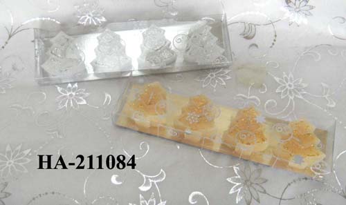 scented candle in pvc box